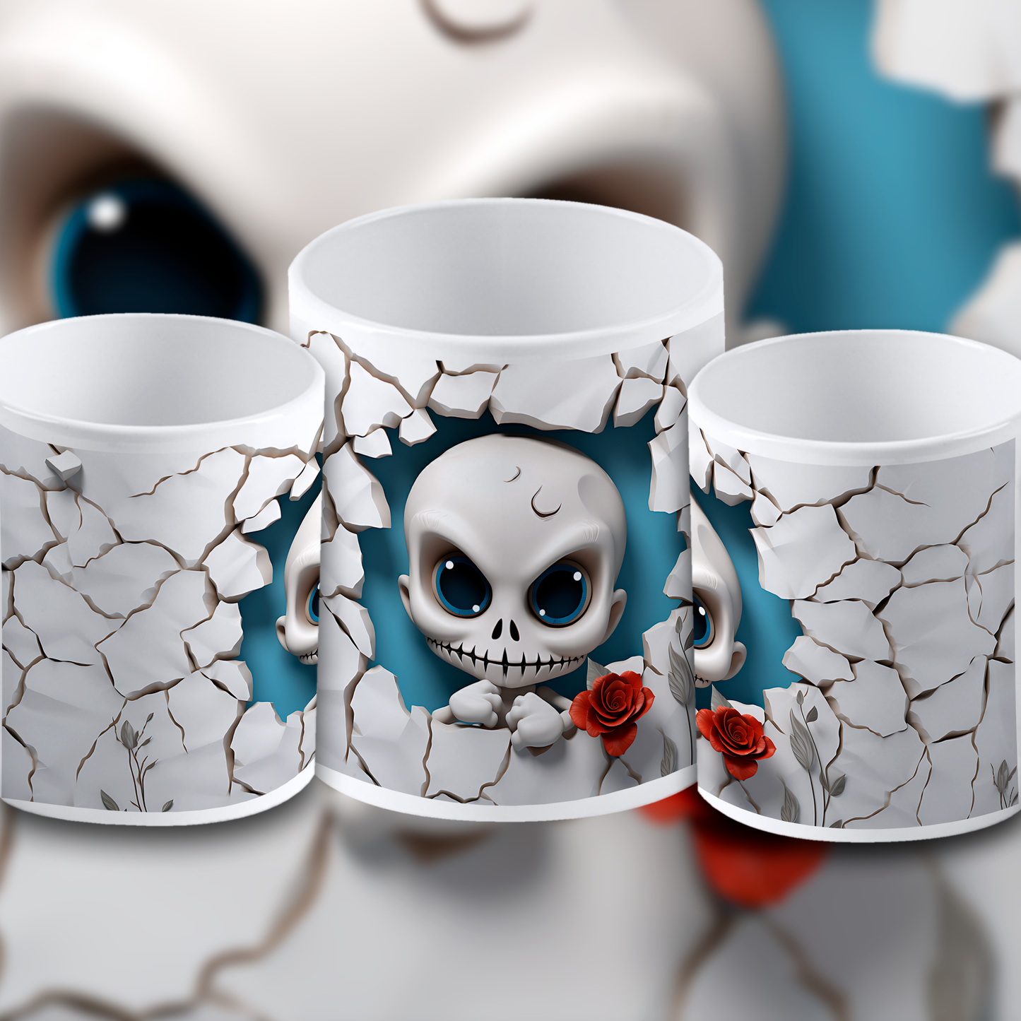 Taza Calaveras 3D