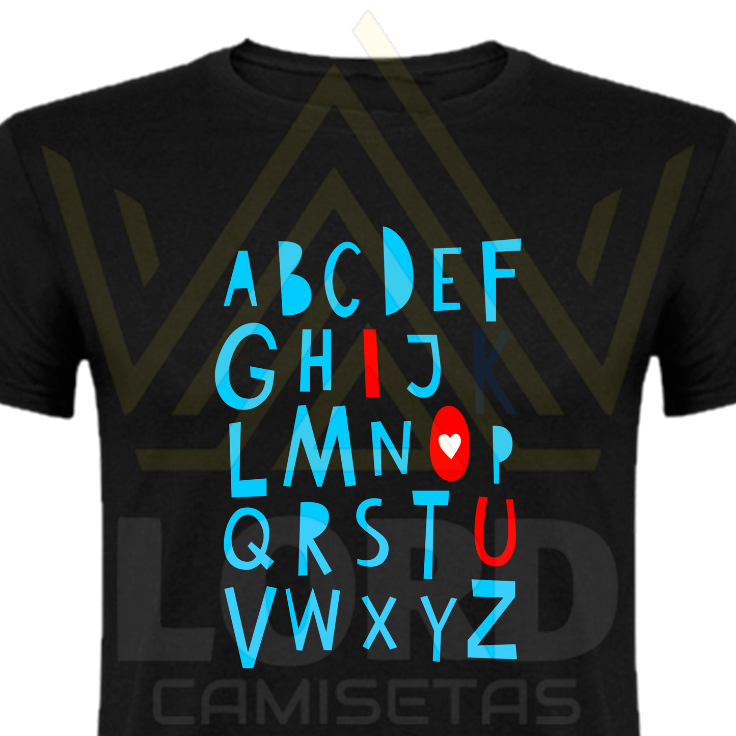 Camiseta ABC Love You