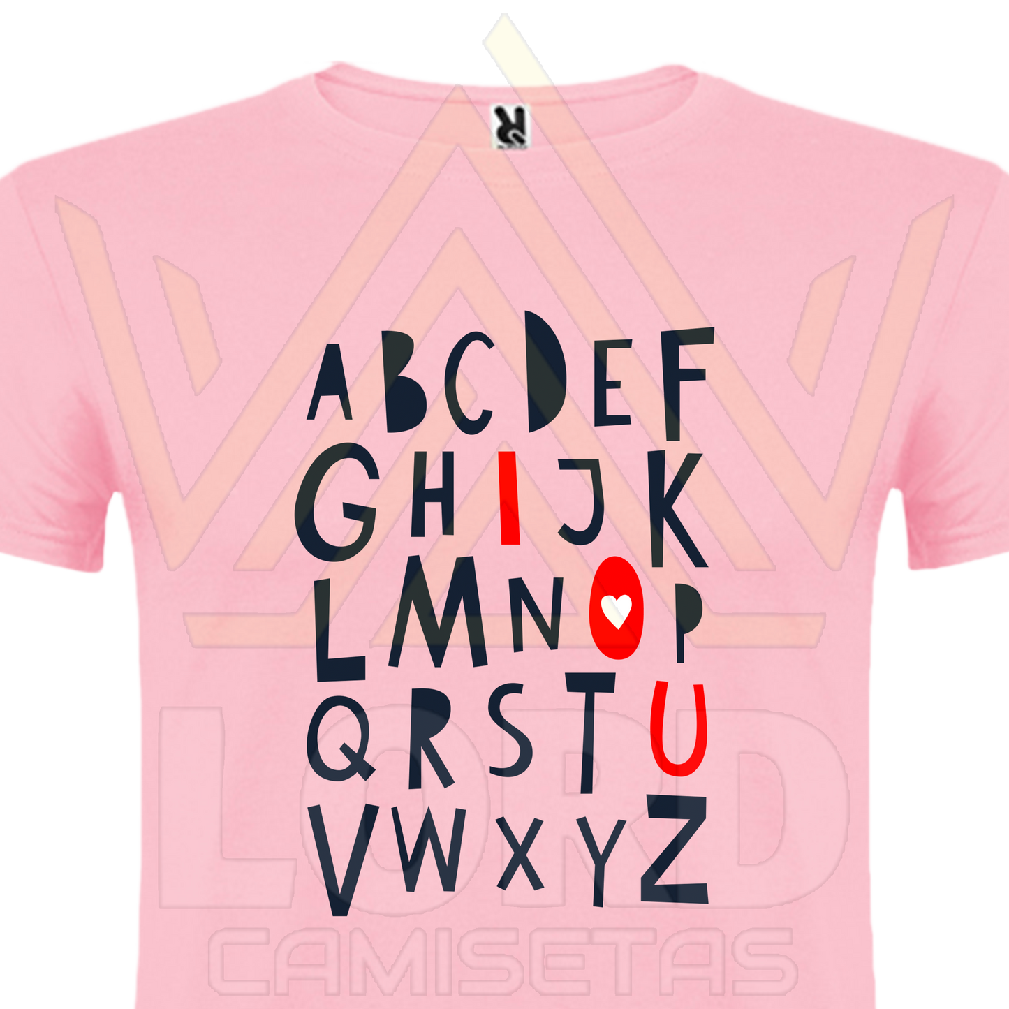 Camiseta ABC Love You