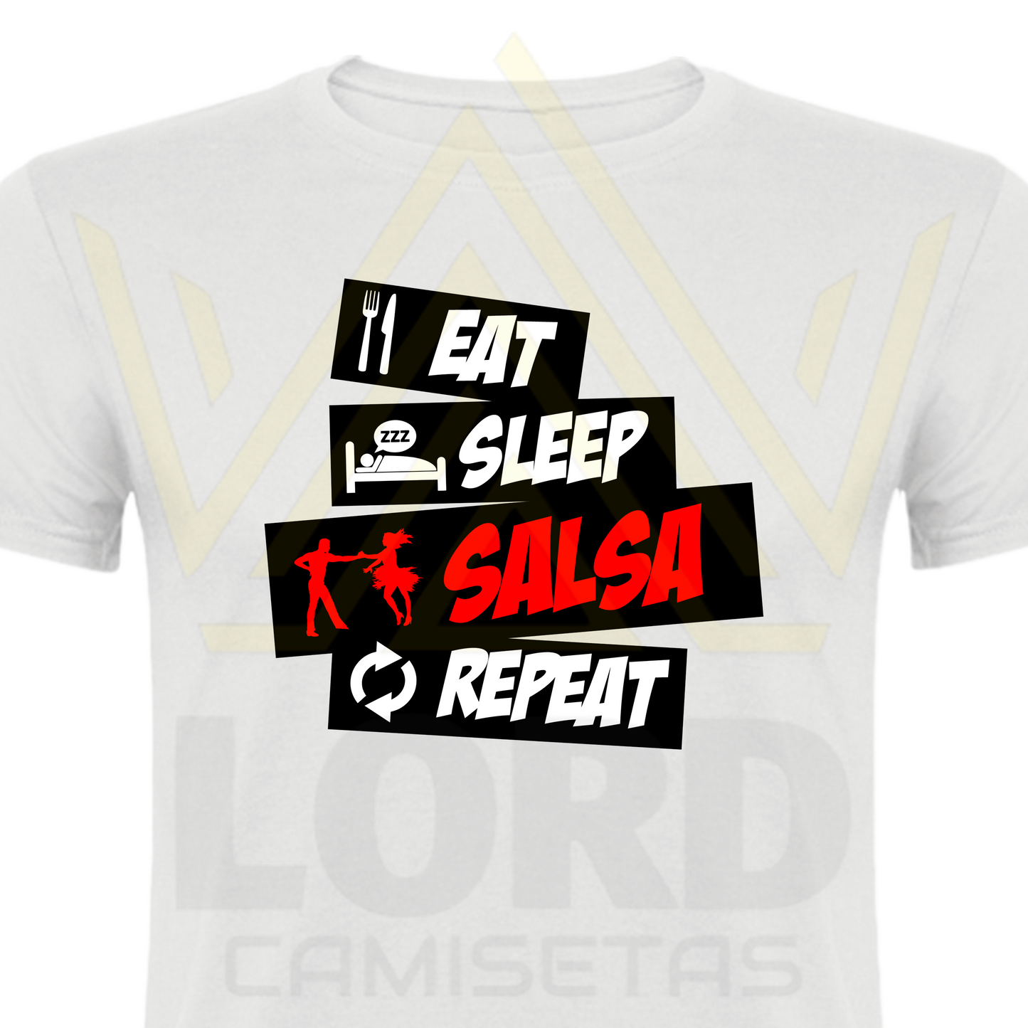 Camiseta Eat Sleep Slasa & Repeat