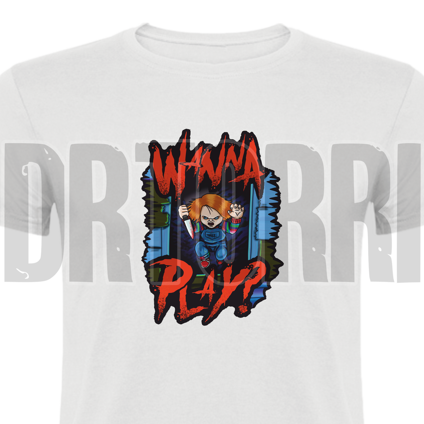 Camiseta Chucky Saltando