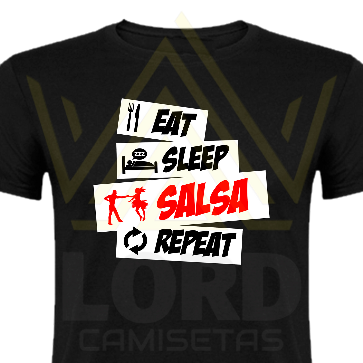 Camiseta Eat Sleep Slasa & Repeat
