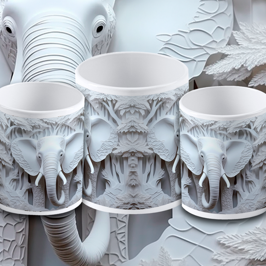 Taza Elefante 3D