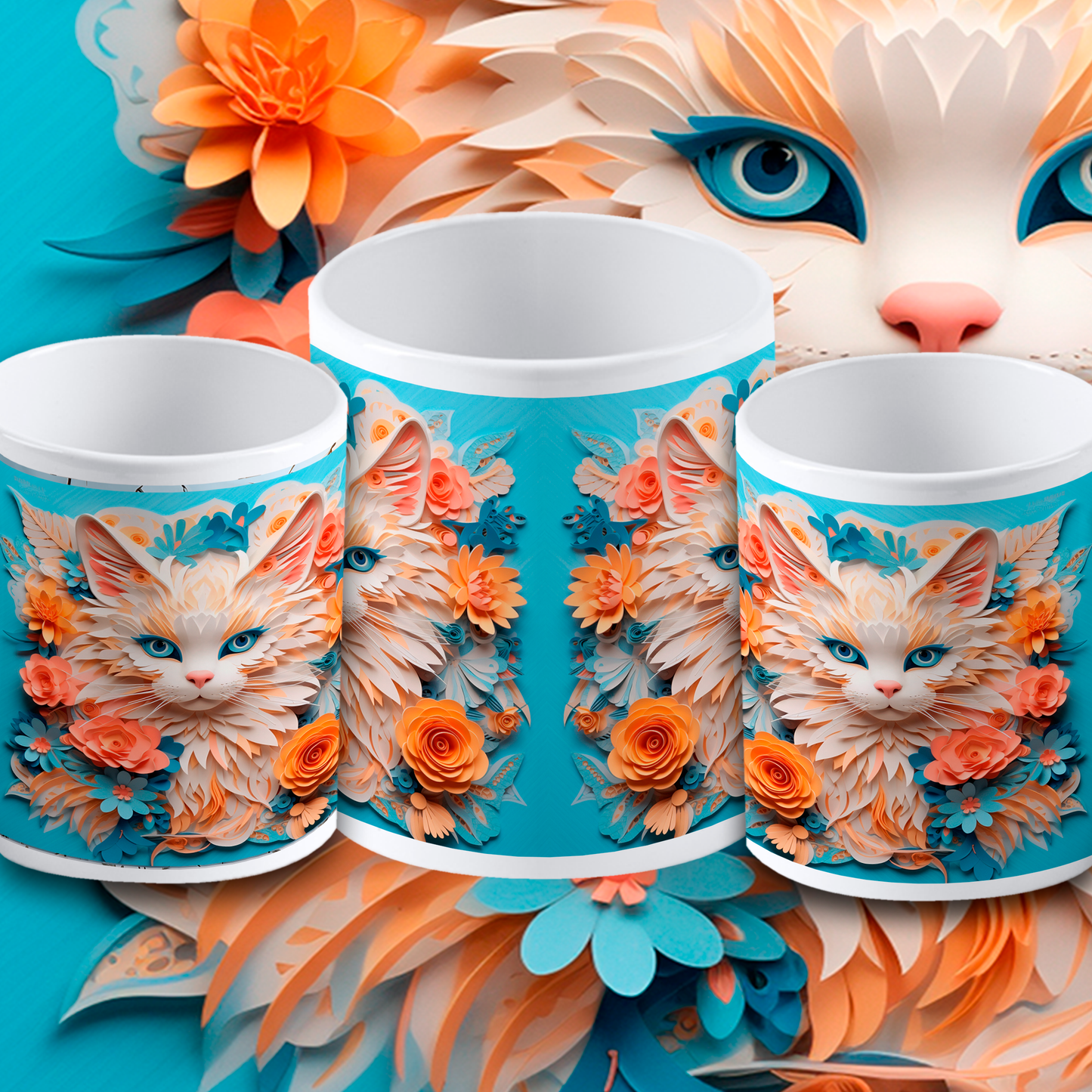 Taza Gatito 3D