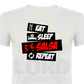 Camiseta Eat Sleep Slasa & Repeat