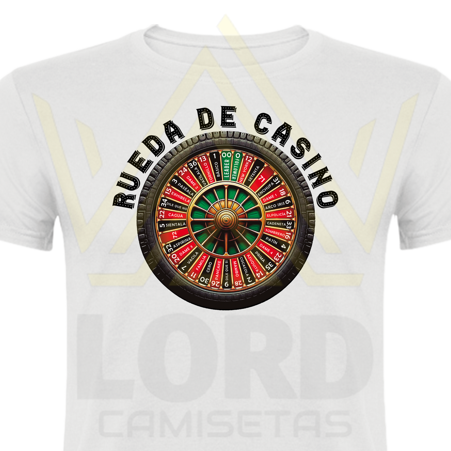 Camiseta Rueda de Casino