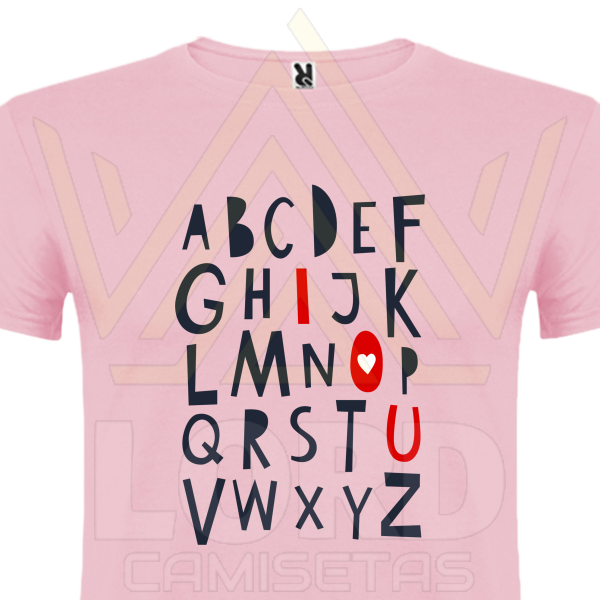 Camiseta ABC Love You